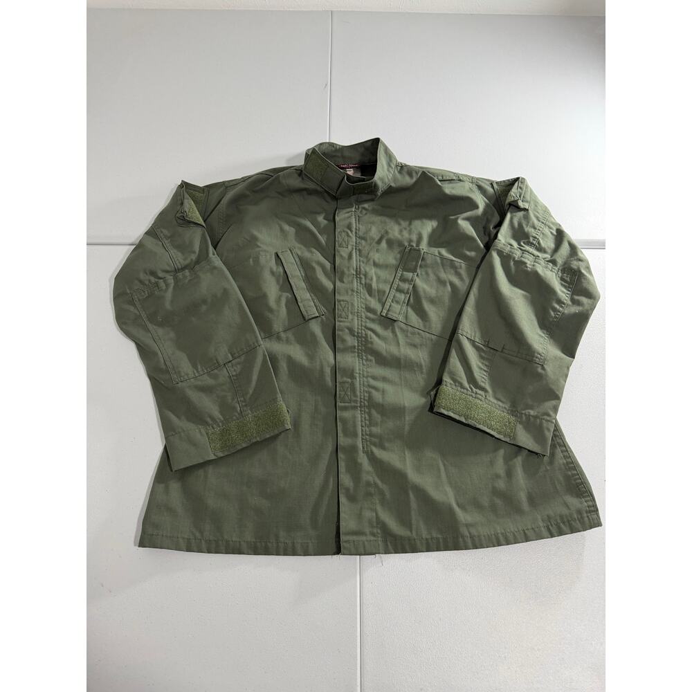 Tru-Spec Olive Green Tactical Field Jacket Mens Large Regular